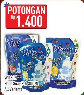 Promo Harga WILSON Hand Soap All Variants 300 ml - Hypermart