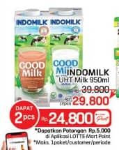 Promo Harga Indomilk Susu UHT 950 ml - LotteMart