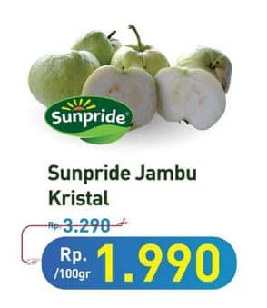 Promo Harga Sunpride Jambu Crystal per 100 gr - Hypermart