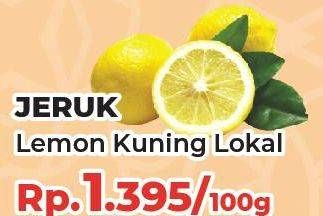 Promo Harga Jeruk Lemon Lokal All Variants per 100 gr - Yogya