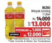 Promo Harga Rizki Minyak Goreng 1000 ml - LotteMart