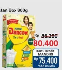 Promo Harga Dancow FortiGro Susu Bubuk Instant 800 gr - Alfamart