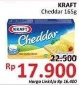 Promo Harga KRAFT Cheese Cheddar 165 gr - Alfamidi