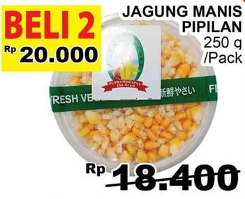 Promo Harga Jagung Pipil per 2 pouch 250 gr - Giant