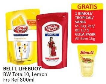 Promo Harga LIFEBUOY Body Wash Lemon Fresh, Total 10 900 ml - Alfamart