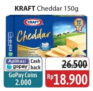 Promo Harga Kraft Cheese Cheddar 160 gr - Alfamidi