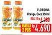 Promo Harga FLORIDINA Juice Pulp Orange Orange, Coco 350 ml - Hypermart