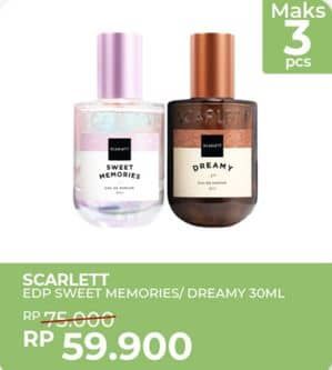 Promo Harga Scarlett Eau De Parfum Dreamy, Memories 30 ml - Yogya
