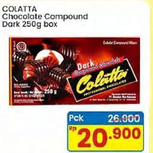 Promo Harga Colatta Compound Dark 250 gr - Indomaret