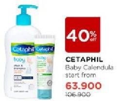 Promo Harga CETAPHIL Baby Gentle Wash & Shampoo Organic Calendula  - Watsons