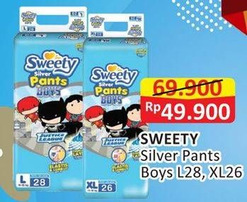 Promo Harga Sweety Silver Pants Boys L28, XL26  - Alfamart