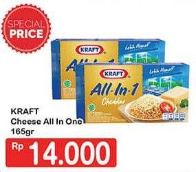 Promo Harga KRAFT All in 1 Cheddar 165 gr - Hypermart