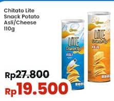 Promo Harga Chitato Lite Crunch Up Asli, Cheese 110 gr - Indomaret