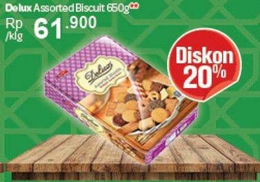 Promo Harga ASIA Delux Assorted Biscuit 650 gr - Carrefour