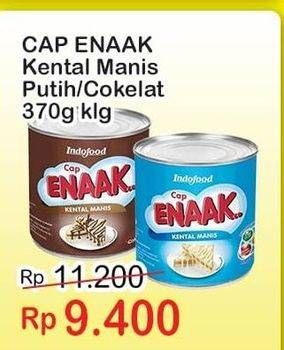 Promo Harga Cap Enaak Susu Kental Manis Cokelat, Putih 370 gr - Indomaret