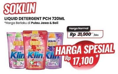 Promo Harga So Klin Liquid Detergent 720 ml - Carrefour