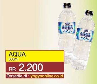 Promo Harga AQUA Air Mineral 600 ml - Yogya