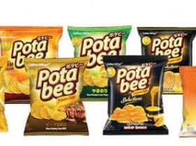 Promo Harga POTABEE Snack Potato Chips Melted Cheese, Ayam Bakar, BBQ Beef, Grilled Seaweed, Salted Egg 57 gr - Carrefour