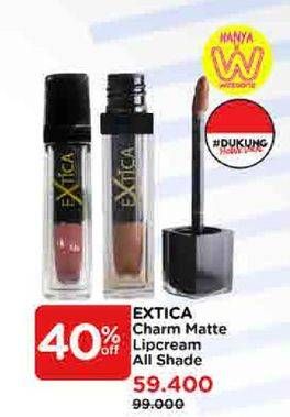 Promo Harga Extica Charm Matte Lipcream All Variants 4 gr - Watsons
