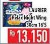 Promo Harga Laurier Relax Night 30cm 16 pcs - Hypermart