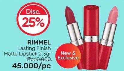 Promo Harga RIMMEL Lasting Finish Matte Lipstick 2 gr - Guardian