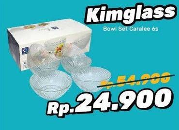 Promo Harga KIM GLASS Bowl Set  - Yogya