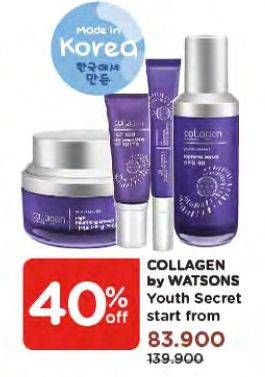 Promo Harga COLLAGEN BY WATSONS Youth Secret All Variants 20 ml - Watsons