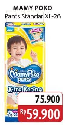 Promo Harga Mamy Poko Pants Xtra Kering XL26 26 pcs - Alfamidi