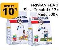 Promo Harga FRISIAN FLAG Susu Bendera 1 Plus / 3 Plus Madu 360 gr - Giant