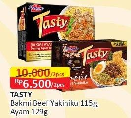 Promo Harga SEDAAP Tasty Bakmi Beef Yakiniku, Ayam 115 gr - Alfamart