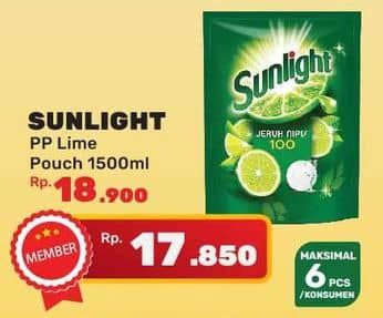 Promo Harga Sunlight Pencuci Piring Jeruk Nipis 100 1500 ml - Yogya