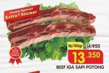 Promo Harga Iga Sapi per 100 gr - Superindo