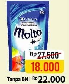 Promo Harga MOLTO All in 1 Pink, Blue 720 ml - Alfamart