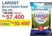 Promo Harga Larisst Beras Kepala Super 5000 gr - Indomaret