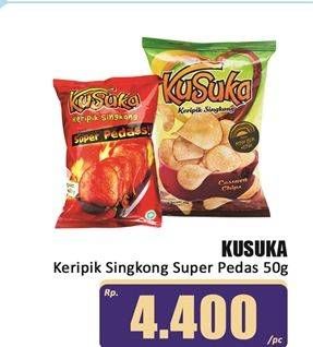 Promo Harga Kusuka Keripik Singkong Super Pedas 50 gr - Hari Hari