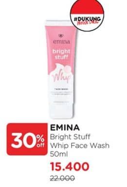 Promo Harga Emina Bright Stuff Face Wash Whip 50 ml - Watsons