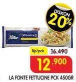 Promo Harga LA FONTE Fettuccine 450 gr - Superindo