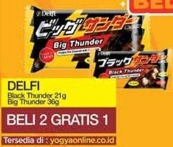Promo Harga DELFI Thunder Black, Big 21 gr - Yogya