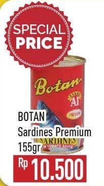 Promo Harga BOTAN Sardines Premium In Tomato Sauce 155 gr - Hypermart