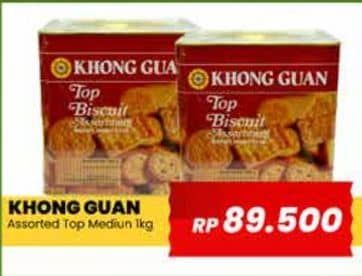 Promo Harga Khong Guan Top Biscuit Assortment 1000 gr - Yogya