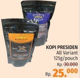 Promo Harga Kopi Presiden Papua Speciallity All Variants 125 gr - LotteMart