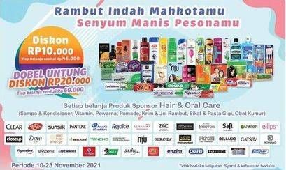 Promo Harga Produk Hair & Oral Care  - Indomaret