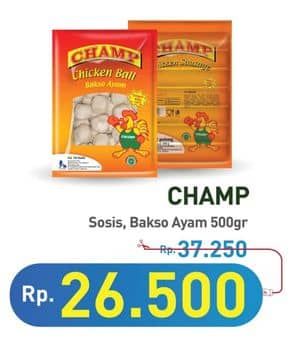 Promo Harga Champ Bakso/Sosis Ayam  - Hypermart