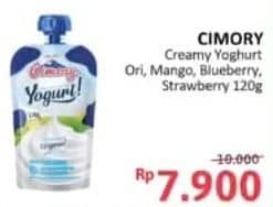 Promo Harga Cimory Squeeze Yogurt Original, Mango Sticky Rice, Blueberry, Strawberry 120 gr - Alfamidi
