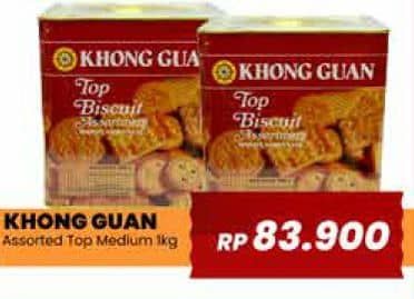 Promo Harga Khong Guan Top Biscuit Assortment 1000 gr - Yogya