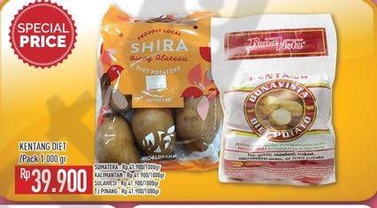 Promo Harga WORLD FARM Shira Diet Potatoes 1000 gr - Hypermart