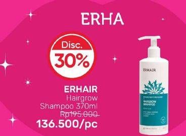 Promo Harga ERHAIR Shampoo Hairgrow 370 ml - Guardian