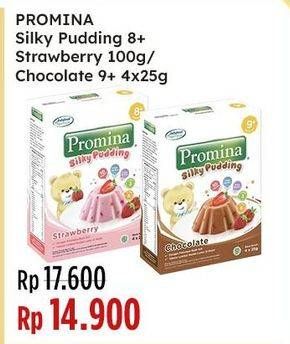 Promo Harga Promina Silky Puding Coklat, Strawberry 100 gr - Indomaret
