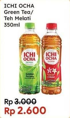 Promo Harga Ichi Ocha Minuman Teh Green Tea, Melati 350 ml - Indomaret