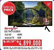 Promo Harga Sharp 2T-C42BG1i | Full HD Android TV 42"  - Hypermart